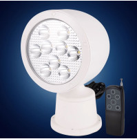 Marine LED Light - 45 Watt - White Casing - Emmitt Color: White - 12-24 Volts - WK-W45 - AZLED